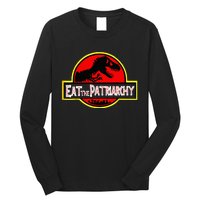 Eat The Patriarchy Feminist Dinosaur Long Sleeve Shirt