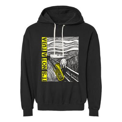 Euphonium Tuba Player The Scream Painting Garment-Dyed Fleece Hoodie