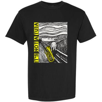 Euphonium Tuba Player The Scream Painting Garment-Dyed Heavyweight T-Shirt