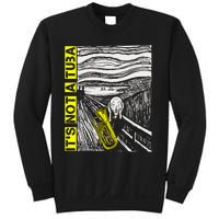 Euphonium Tuba Player The Scream Painting Sweatshirt