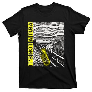 Euphonium Tuba Player The Scream Painting T-Shirt