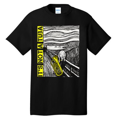 Euphonium Tuba Player The Scream Painting Tall T-Shirt