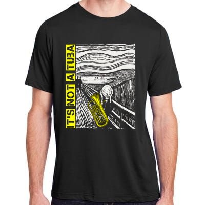 Euphonium Tuba Player The Scream Painting Adult ChromaSoft Performance T-Shirt