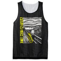 Euphonium Tuba Player The Scream Painting Mesh Reversible Basketball Jersey Tank