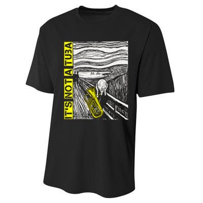 Euphonium Tuba Player The Scream Painting Performance Sprint T-Shirt