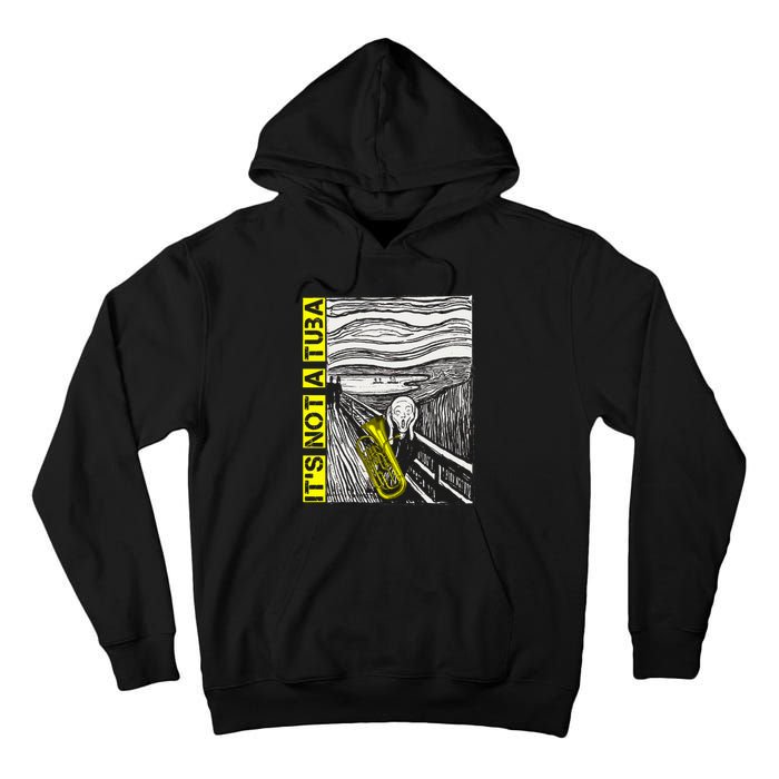 Euphonium Tuba Player The Scream Painting Tall Hoodie