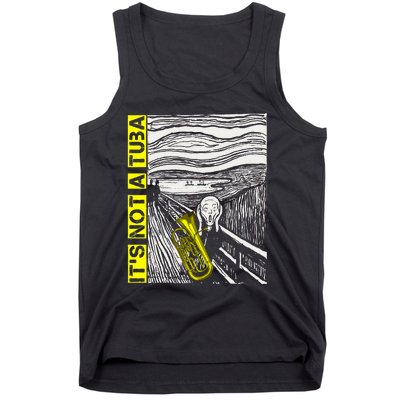 Euphonium Tuba Player The Scream Painting Tank Top