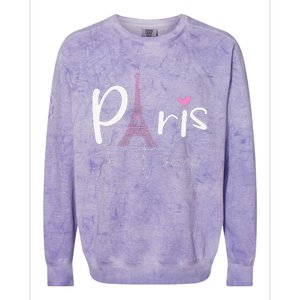 Eiffel Tower Paris Holiday France Souvenir Colorblast Crewneck Sweatshirt