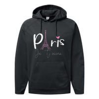 Eiffel Tower Paris Holiday France Souvenir Performance Fleece Hoodie