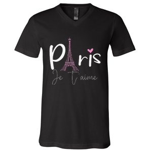 Eiffel Tower Paris Holiday France Souvenir V-Neck T-Shirt