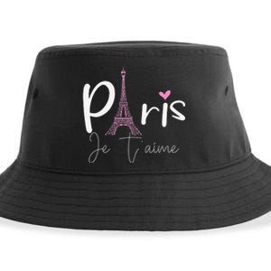 Eiffel Tower Paris Holiday France Souvenir Sustainable Bucket Hat