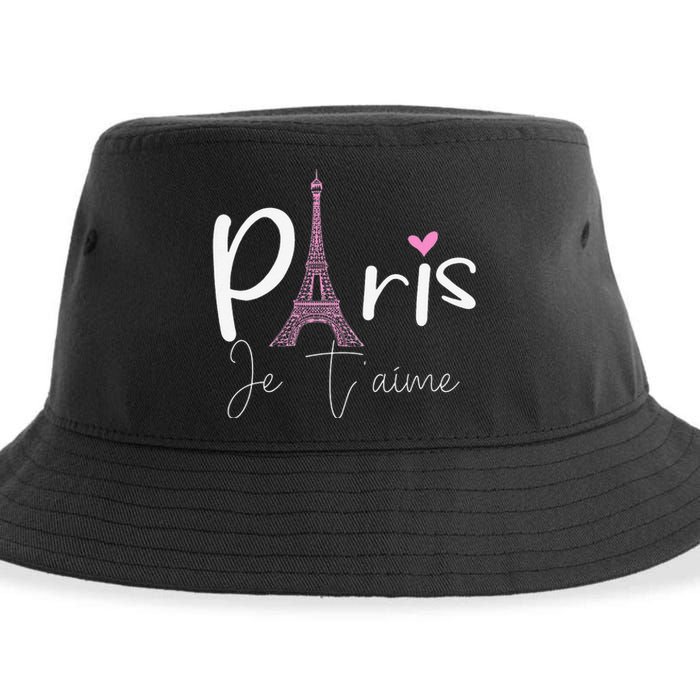 Eiffel Tower Paris Holiday France Souvenir Sustainable Bucket Hat