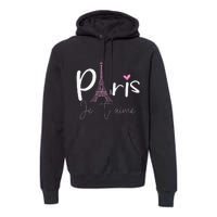 Eiffel Tower Paris Holiday France Souvenir Premium Hoodie