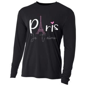 Eiffel Tower Paris Holiday France Souvenir Cooling Performance Long Sleeve Crew