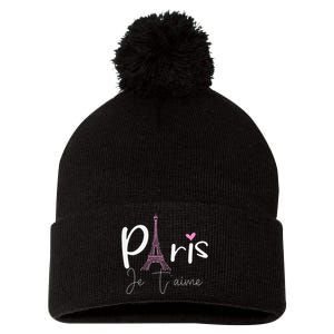 Eiffel Tower Paris Holiday France Souvenir Pom Pom 12in Knit Beanie