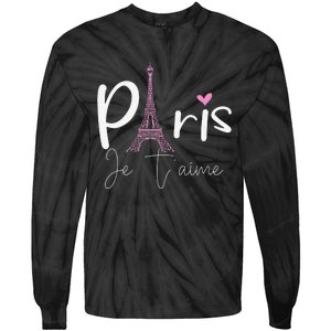 Eiffel Tower Paris Holiday France Souvenir Tie-Dye Long Sleeve Shirt