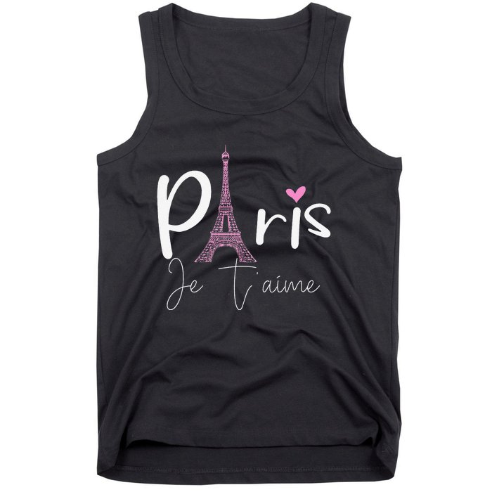 Eiffel Tower Paris Holiday France Souvenir Tank Top