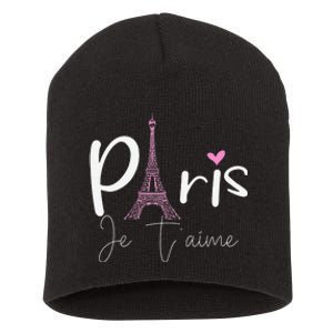 Eiffel Tower Paris Holiday France Souvenir Short Acrylic Beanie