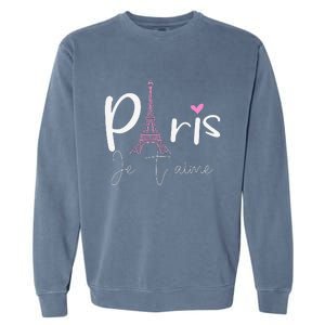 Eiffel Tower Paris Holiday France Souvenir Garment-Dyed Sweatshirt