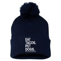 Eat Tacos. Pet Dogs Tacos And Wigglebutts Pom Pom 12in Knit Beanie