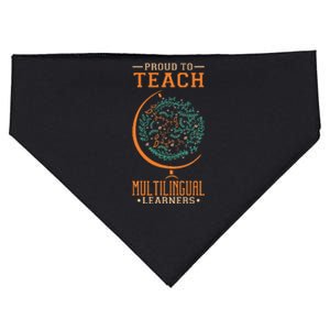 Esl Teacher Proud To Teach Multilingual Learners USA-Made Doggie Bandana