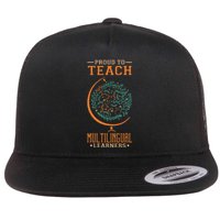 Esl Teacher Proud To Teach Multilingual Learners Flat Bill Trucker Hat