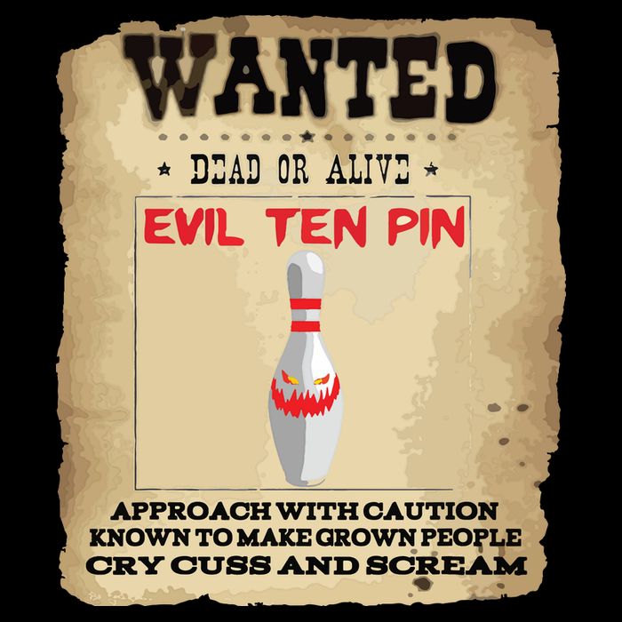 Evil Ten Pin 10 Funny Bowling City Backpack