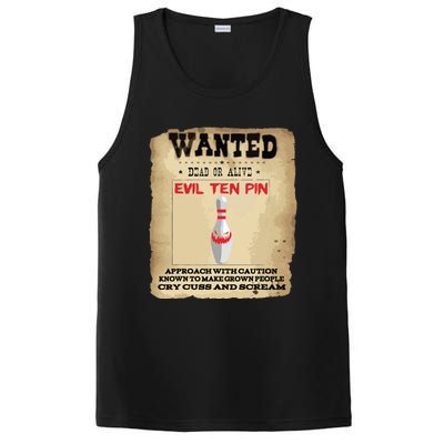 Evil Ten Pin 10 Funny Bowling PosiCharge Competitor Tank