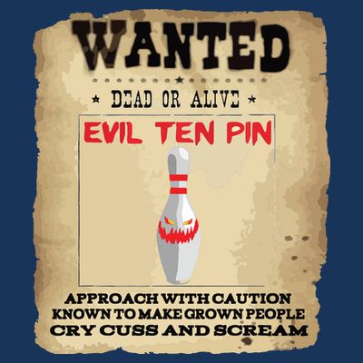 Evil Ten Pin 10 Funny Bowling T-Shirt