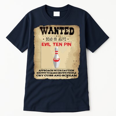 Evil Ten Pin 10 Funny Bowling Tall T-Shirt