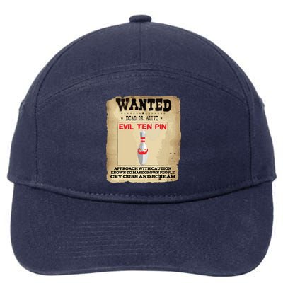 Evil Ten Pin 10 Funny Bowling 7-Panel Snapback Hat