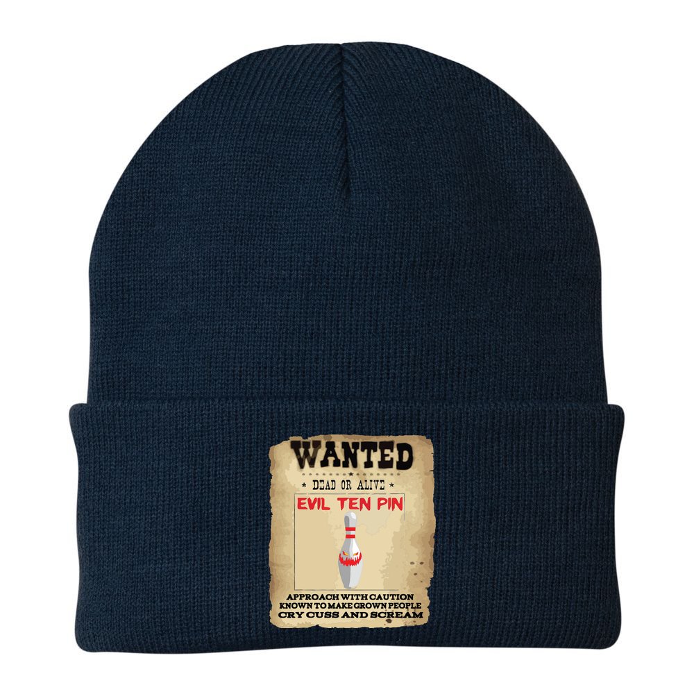 Evil Ten Pin 10 Funny Bowling Beanie