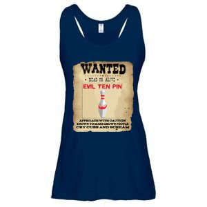 Evil Ten Pin 10 Funny Bowling Ladies Essential Flowy Tank