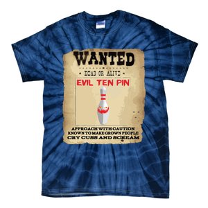 Evil Ten Pin 10 Funny Bowling Tie-Dye T-Shirt