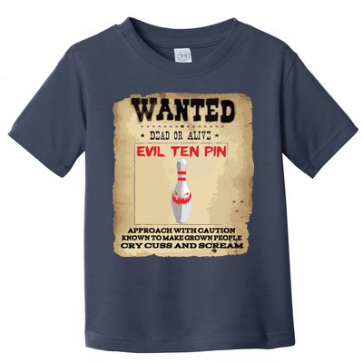 Evil Ten Pin 10 Funny Bowling Toddler T-Shirt