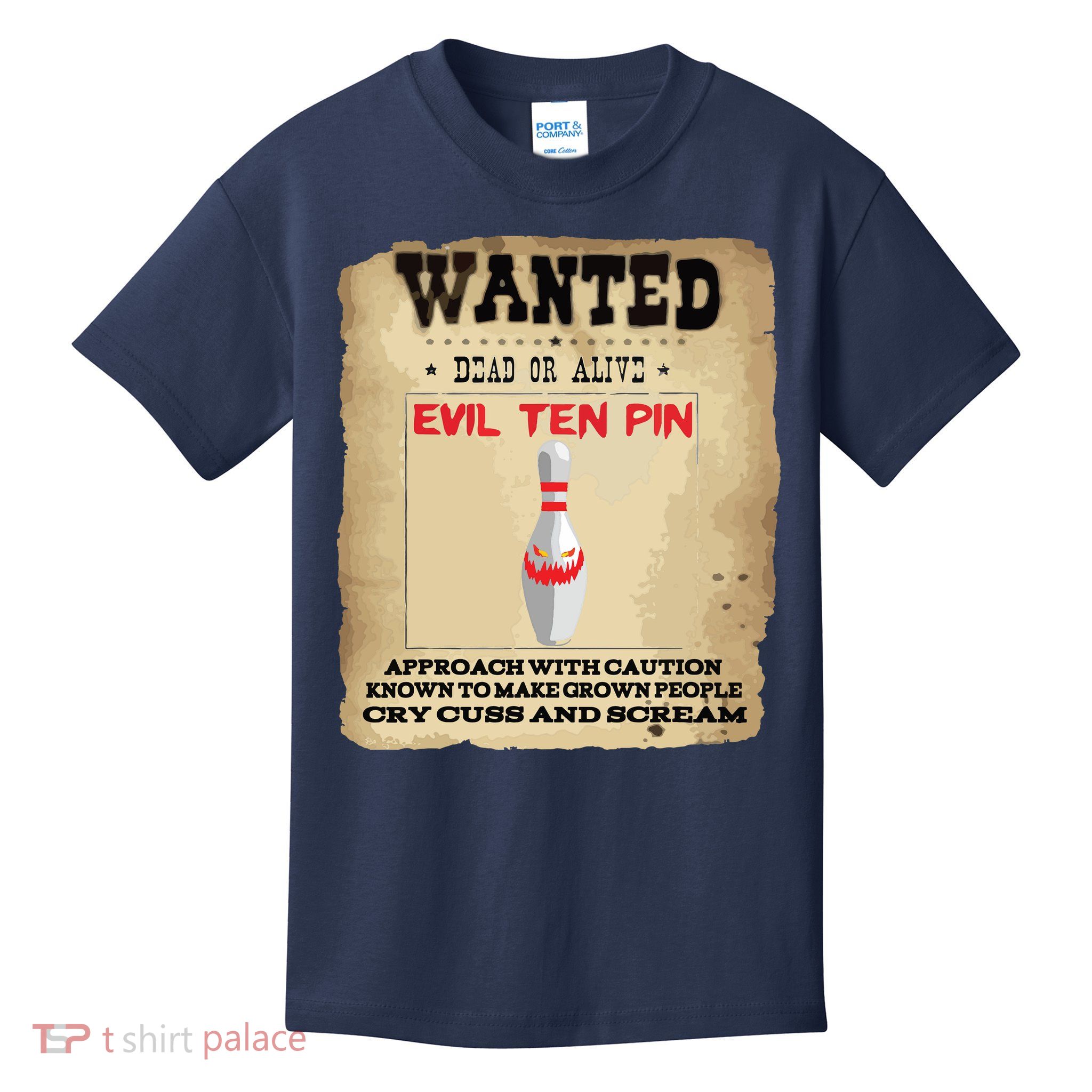 Evil Ten Pin 10 Funny Bowling Kids T-Shirt