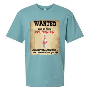 Evil Ten Pin 10 Funny Bowling Sueded Cloud Jersey T-Shirt