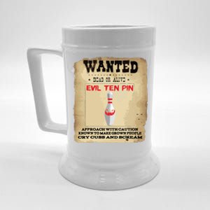 Evil Ten Pin 10 Funny Bowling Beer Stein