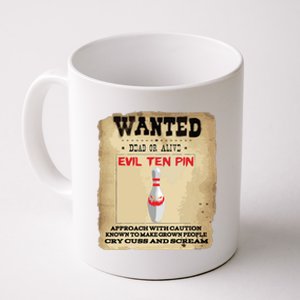 Evil Ten Pin 10 Funny Bowling Coffee Mug