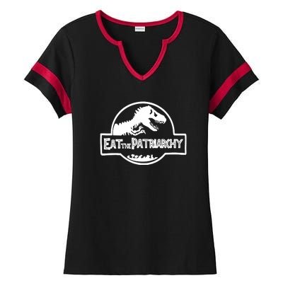 Eat The Patriarchy Feminist Essential Ladies Halftime Notch Neck Tee