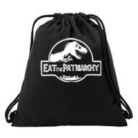 Eat The Patriarchy Feminist Essential Drawstring Bag