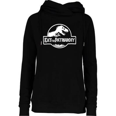 Eat The Patriarchy Feminist Essential Womens Funnel Neck Pullover Hood