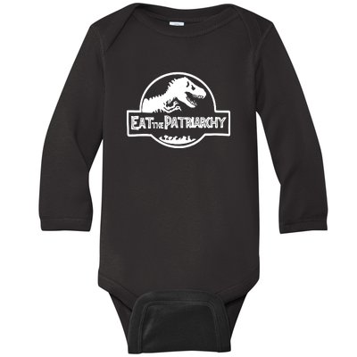 Eat The Patriarchy Feminist Essential Baby Long Sleeve Bodysuit