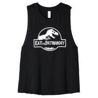 Eat The Patriarchy Feminist Essential Women's Racerback Cropped Tank