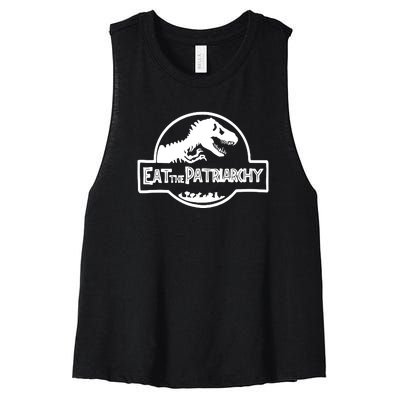 Eat The Patriarchy Feminist Essential Women's Racerback Cropped Tank