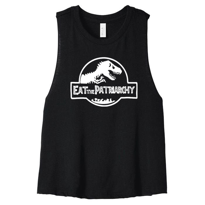 Eat The Patriarchy Feminist Essential Women's Racerback Cropped Tank