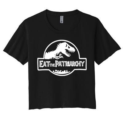 Eat The Patriarchy Feminist Essential Women's Crop Top Tee