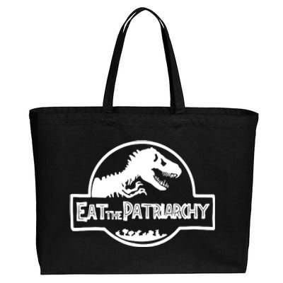 Eat The Patriarchy Feminist Essential Cotton Canvas Jumbo Tote