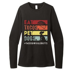 Eat Tacos. Pet Dogs Tacos And Wigglebutts Womens CVC Long Sleeve Shirt