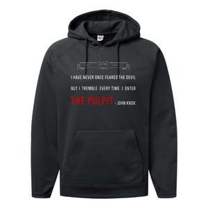 ENTER THE PULPIT  JOHN KNOX  Christian Pastor Appreciation Performance Fleece Hoodie